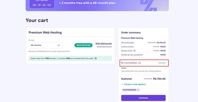 Hostinger coupon codes
